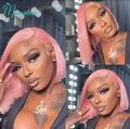 AMÉRA™ DD Pink Straight 13×4 Frontal Wig
